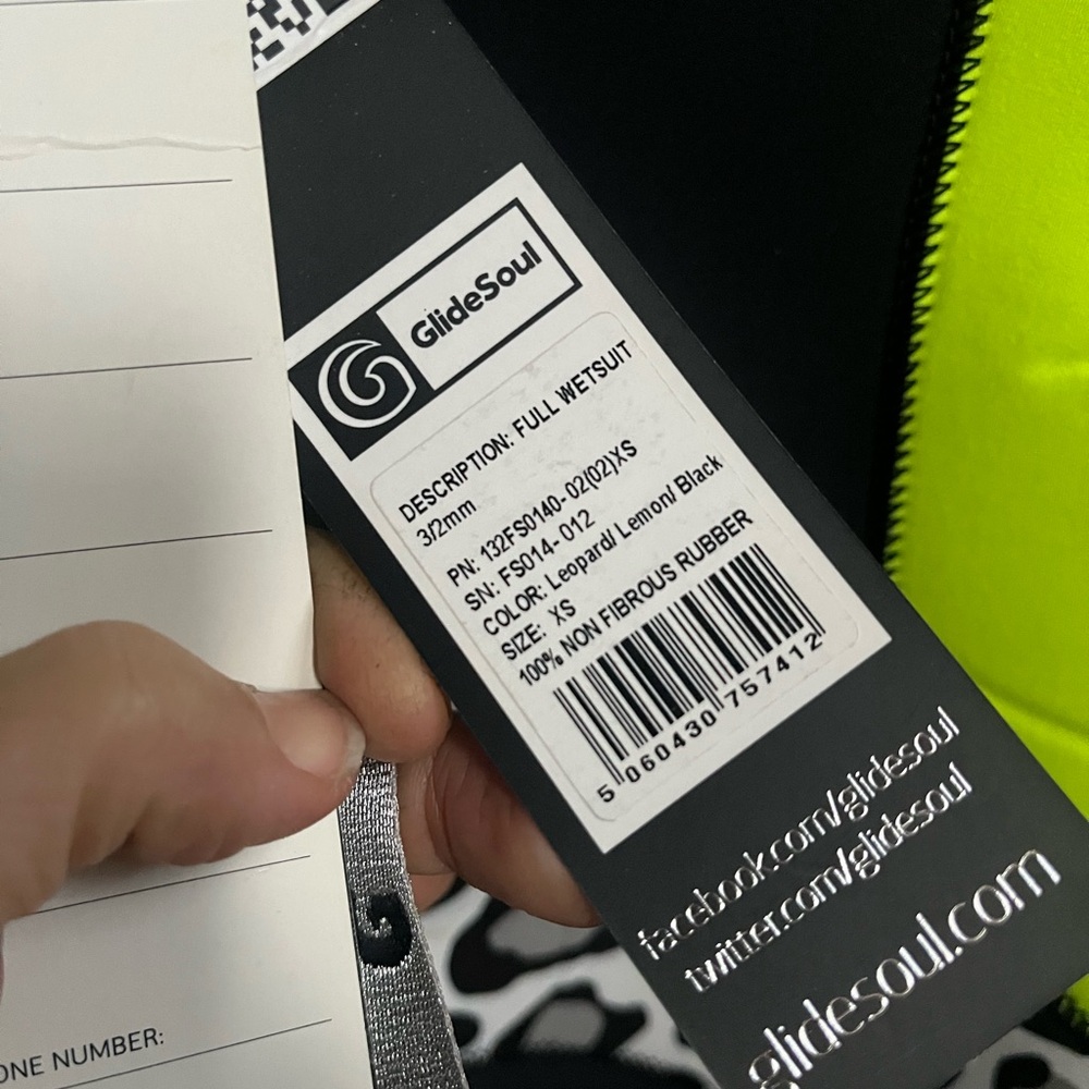 NWT GlideSoul Full Wetsuit XS 3/2mm